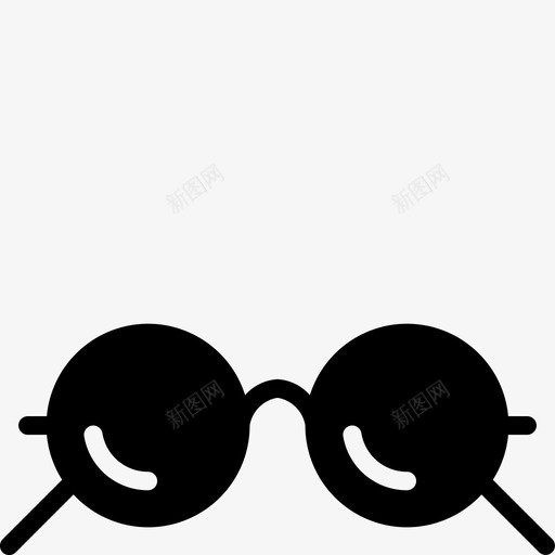 眼镜哈利波特图标svg_新图网 https://ixintu.com 哈利 哈利波特纯色 圆形 波特 眼镜