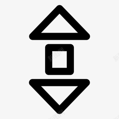 垂直滚动图标图标