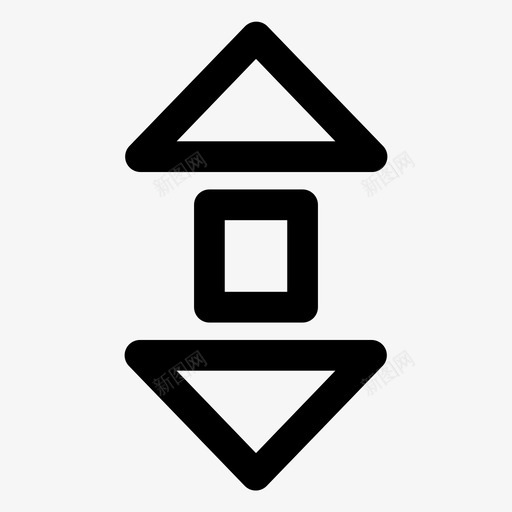垂直滚动图标svg_新图网 https://ixintu.com 垂直滚动