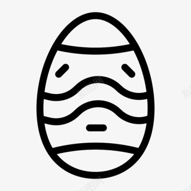 复活节庆祝鸡蛋图标图标