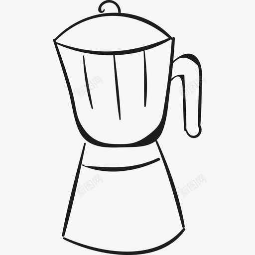 咖啡壶食物小酒馆和餐厅图标svg_新图网 https://ixintu.com 咖啡壶 小酒馆和餐厅 食物