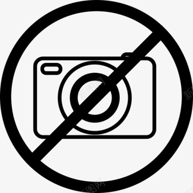 照相机没有照片摄影图标图标