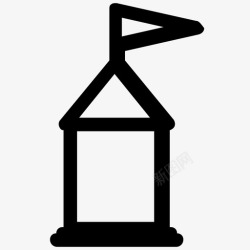 寺庙祈祷寺庙佛教建筑图标高清图片