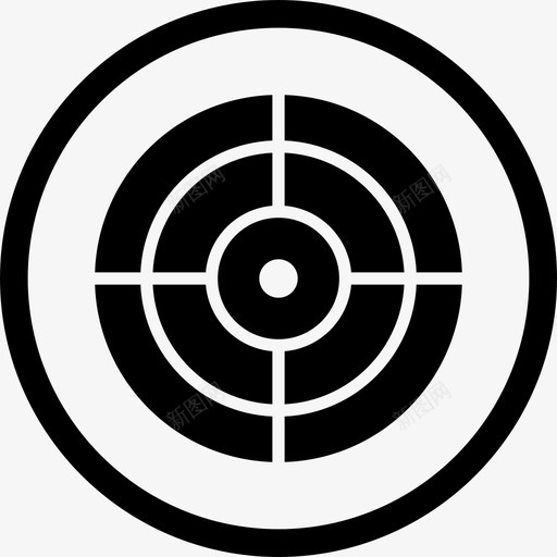 目标圆圈焦点图标svg_新图网 https://ixintu.com 圆圈 搜索引擎优化字形 焦点 目标