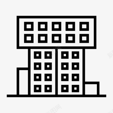 建筑物商业机构图标图标