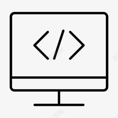 编码编程软件开发图标图标