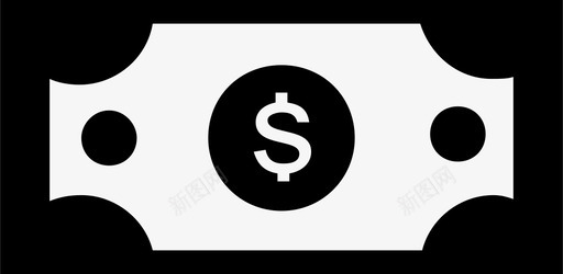 美元钱购物图标图标