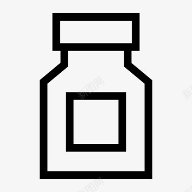 瓶子药药丸图标图标
