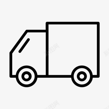 卡车送货卡车运输工具图标图标