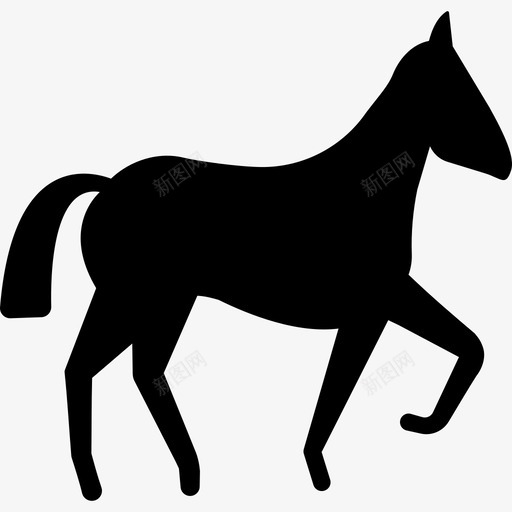 有腿的马动物自由的动物图标svg_新图网 https://ixintu.com 动物 有腿的马 自由的动物
