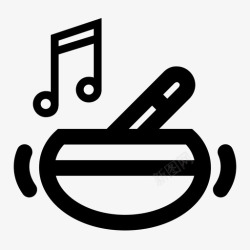 瑜伽和冥想音乐藏碗冥想音乐图标高清图片