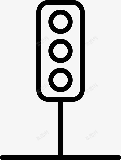 灯光控制信号图标svg_新图网 https://ixintu.com 交通 信号 停车 控制 灯光 街道 路标