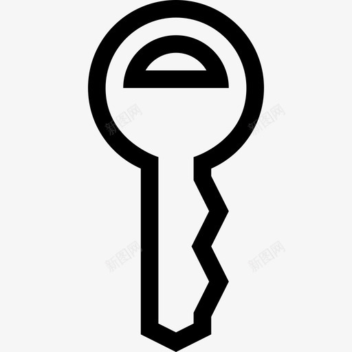 钥匙房子锁图标svg_新图网 https://ixintu.com 保安 小东西 房子 财产 钥匙 锁
