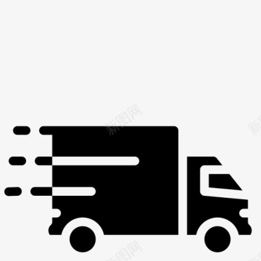 送货卡车快速卡车图标图标