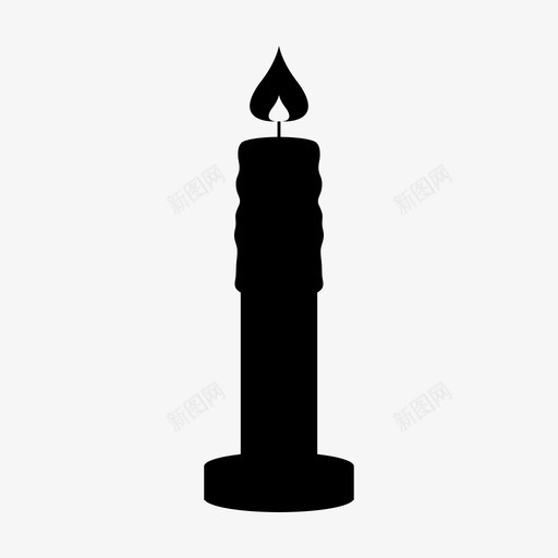 蜡烛庆典教堂图标svg_新图网 https://ixintu.com 庆典 教堂 火 蜡烛 装饰