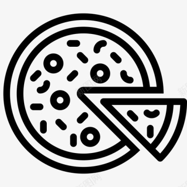 披萨食品饮料图标图标