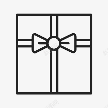 礼物圣诞节礼盒图标图标