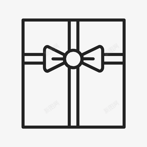 礼物圣诞节礼盒图标svg_新图网 https://ixintu.com 圣诞节 新年 礼物 礼盒