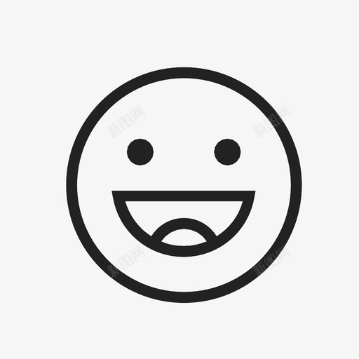 状态活动表情符号图标svg_新图网 https://ixintu.com facebook 微笑 活动 状态 表情符号