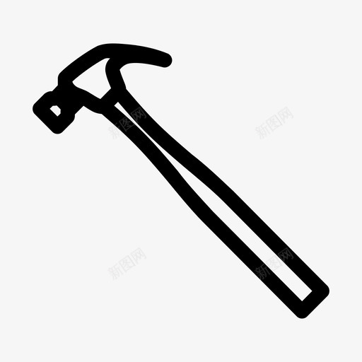 锤子砖头建筑图标svg_新图网 https://ixintu.com 工具 建筑 砖头 锤子