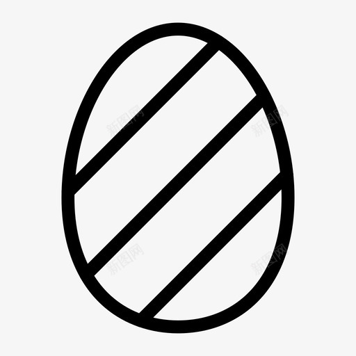 复活节庆祝鸡蛋图标svg_新图网 https://ixintu.com 复活节 复活节线图标 庆祝 煎蛋 蛋黄 鸡蛋