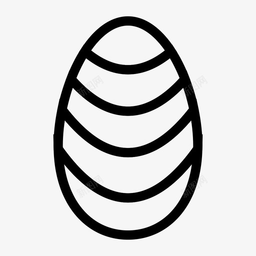 复活节煮熟庆祝图标svg_新图网 https://ixintu.com 复活节 复活节线图标 庆祝 煮熟 食物 鸡蛋