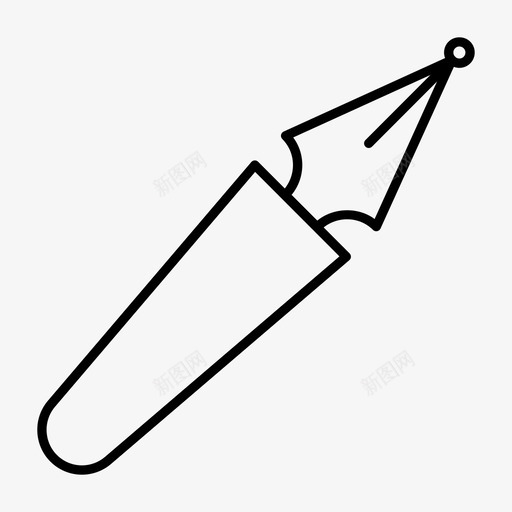 编辑商务钢笔图标svg_新图网 https://ixintu.com 书写 商务 编辑 设计细线图标 钢笔 铅笔