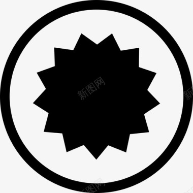 销售徽章圆圈图标图标