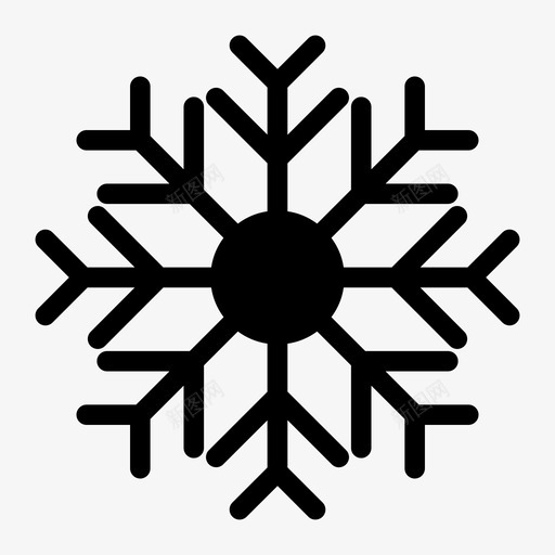 雪花假日冰图标svg_新图网 https://ixintu.com 假日 冬天 冰 圣诞雕文图标第一卷 雪 雪花