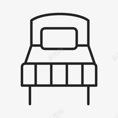 床床上用品旅馆图标图标
