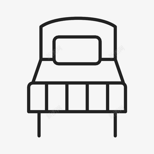 床床上用品旅馆图标svg_新图网 https://ixintu.com 床 床上用品 旅行 旅馆 阶层