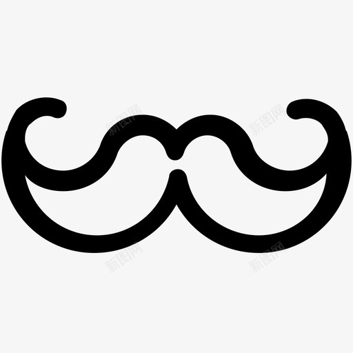 胡子时髦男人图标svg_新图网 https://ixintu.com 摄影和绘画 时髦 男人 胡子 风格