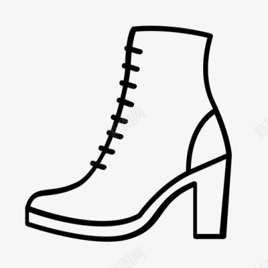 靴子时尚鞋子图标图标