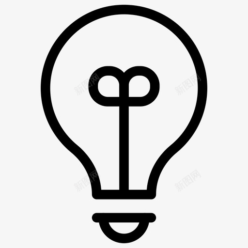 灯泡组想法图标svg_新图网 https://ixintu.com 想法 灯 灯泡 用户界面线图标 组