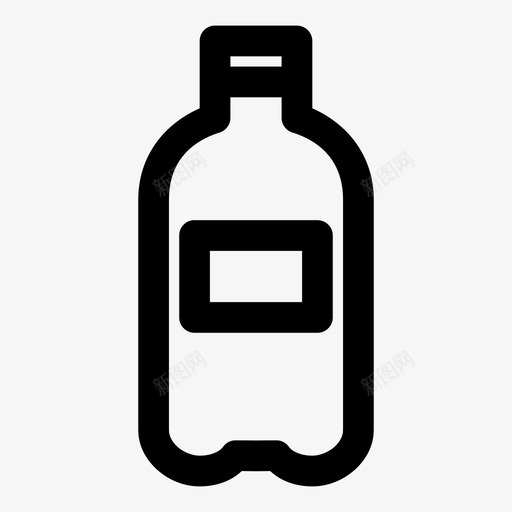 瓶子饮料水图标svg_新图网 https://ixintu.com 水 瓶子 饮料