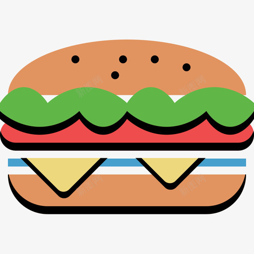 burgersvg_新图网 https://ixintu.com burger