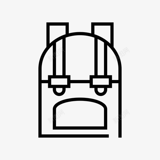 背包背包客徒步旅行图标svg_新图网 https://ixintu.com 徒步旅行 旅行者 背包 背包客 衣服和衣柜