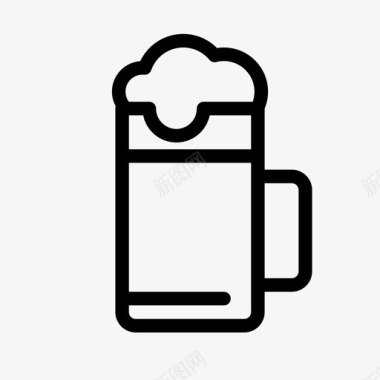 大啤酒杯食品饮料图标图标