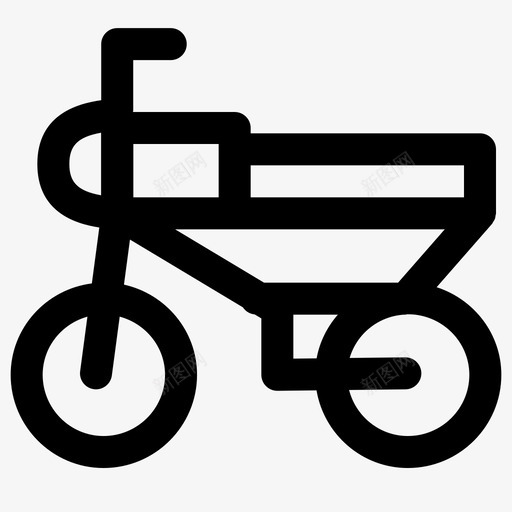 摩托车自行车交通工具图标svg_新图网 https://ixintu.com 交通工具 摩托车 自行车 车辆