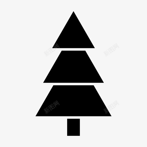松树大自然圣诞节图标svg_新图网 https://ixintu.com 圣诞节 大自然 松树 森林 节日