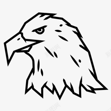 鹰美国美国动物图标图标