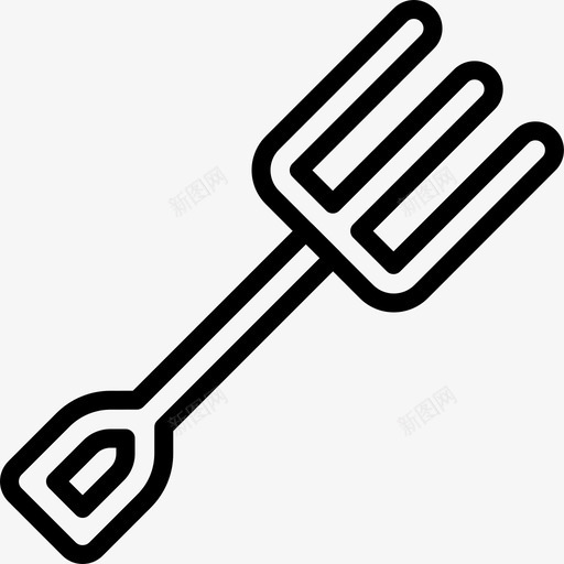 叉子工具工具轮廓图标svg_新图网 https://ixintu.com 叉子 工具 工具轮廓