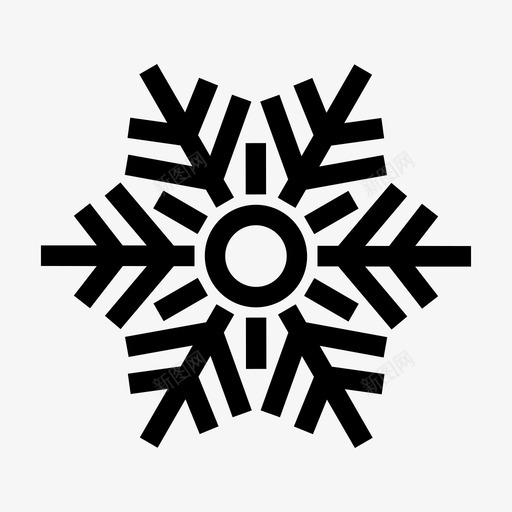 雪冷冰图标svg_新图网 https://ixintu.com 下雪 冬天 冰 冷 雪 雪花