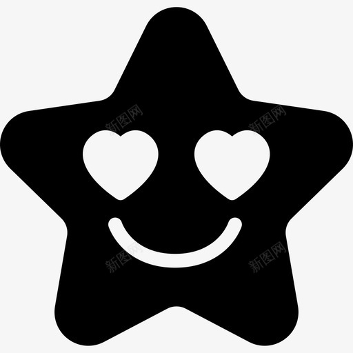 爱表情情感图标svg_新图网 https://ixintu.com 情感 感觉 明星表情符号 爱 脸 表情
