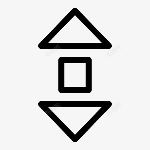 垂直滚动图标svg_新图网 https://ixintu.com 垂直滚动