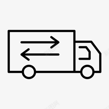 卡车移动卡车运输图标图标