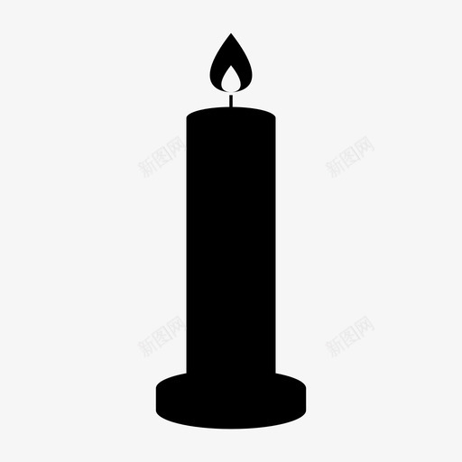 蜡烛庆典教堂图标svg_新图网 https://ixintu.com 庆典 教堂 火 蜡烛 装饰