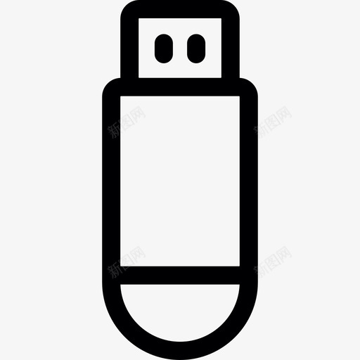U盘媒体和技术图标svg_新图网 https://ixintu.com U盘 媒体和技术