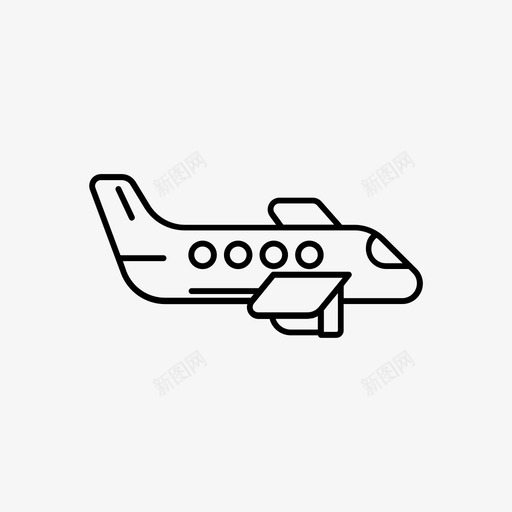 飞机旅游交通图标svg_新图网 https://ixintu.com 交通 旅游 旅行 车辆 飞机