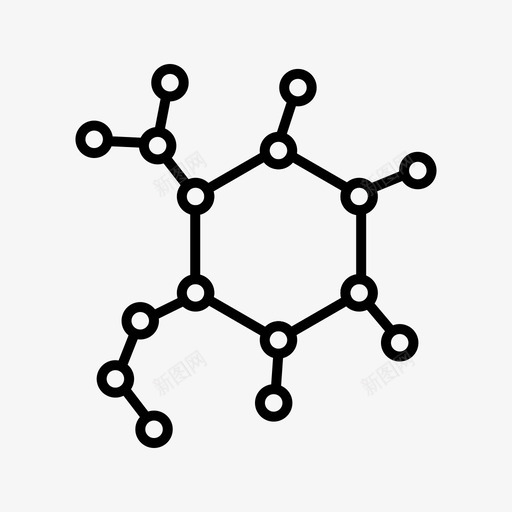 生物学原子dna图标svg_新图网 https://ixintu.com 1个医学图标 dna 分子 原子 生物学